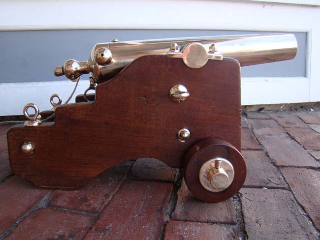 A beautiful late 19th century brass signal cannon by R.H. Brown & Co., of New Haven, CT., circa 1890 — image 2
